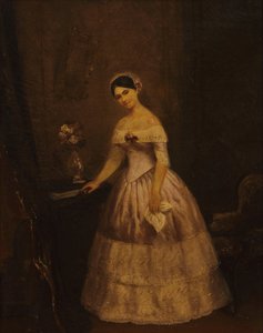 Manuelita Rosas tanulmány portréja